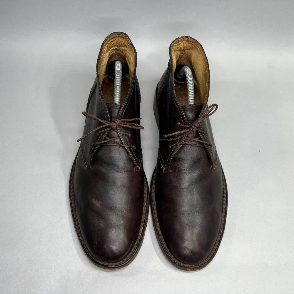 Frye Oliver Boots‎ Men's Size 9D Brown Leather Lace Up Casual Chukka Boots
